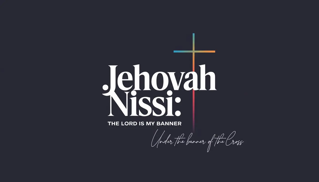 Jehovah Nissi: the Lord is my banner. Under the banner of the cross.
